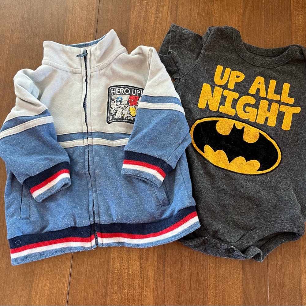 Marvel Hero Spiderman and Batman boy clothes